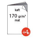 4 pagina's kaft 170g/m², mat